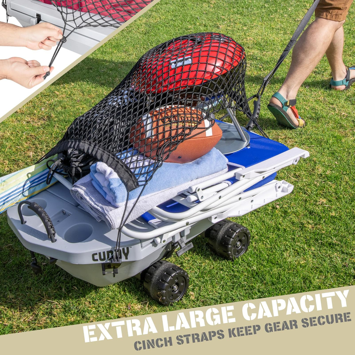 Cuddy Floating Cooler and Dry Storage Vessel for Land & Water – 40QT– Great for River, Beach, Kayak, Pool, & Lake - Multiple Color Options