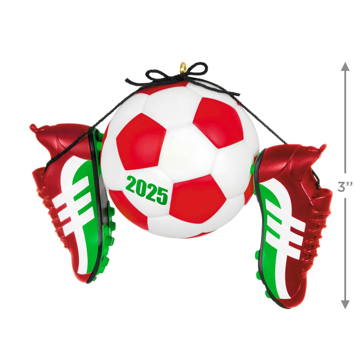 Hallmark - Adorno navideño de Recuerdo 2025, Estrella del fútbol 2025, Regalos para fanáticos del Deporte