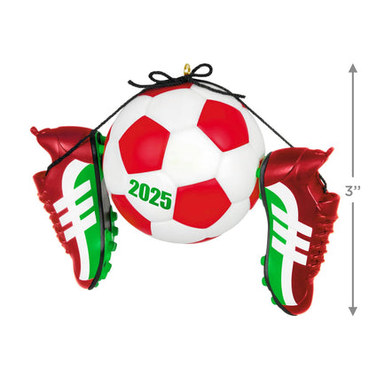 Hallmark - Adorno navideño de Recuerdo 2025, Estrella del fútbol 2025, Regalos para fanáticos del Deporte