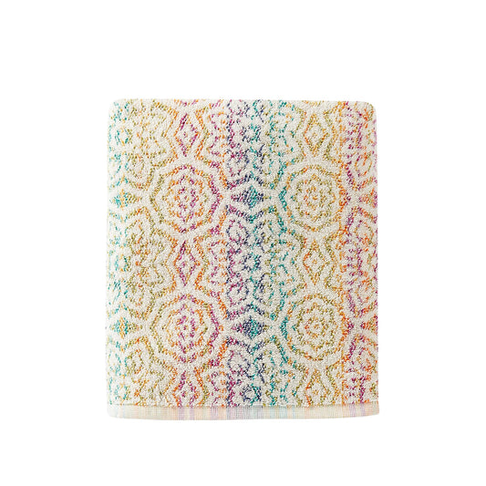 SKL Home - Toalla de baño Rhapsody, 100% algodón, Multicolor | Peso de 550 g/m². Calidad de nivel de spa. tela suave y absorbente. Patrón jacquard reversible para 2 looks en 1.