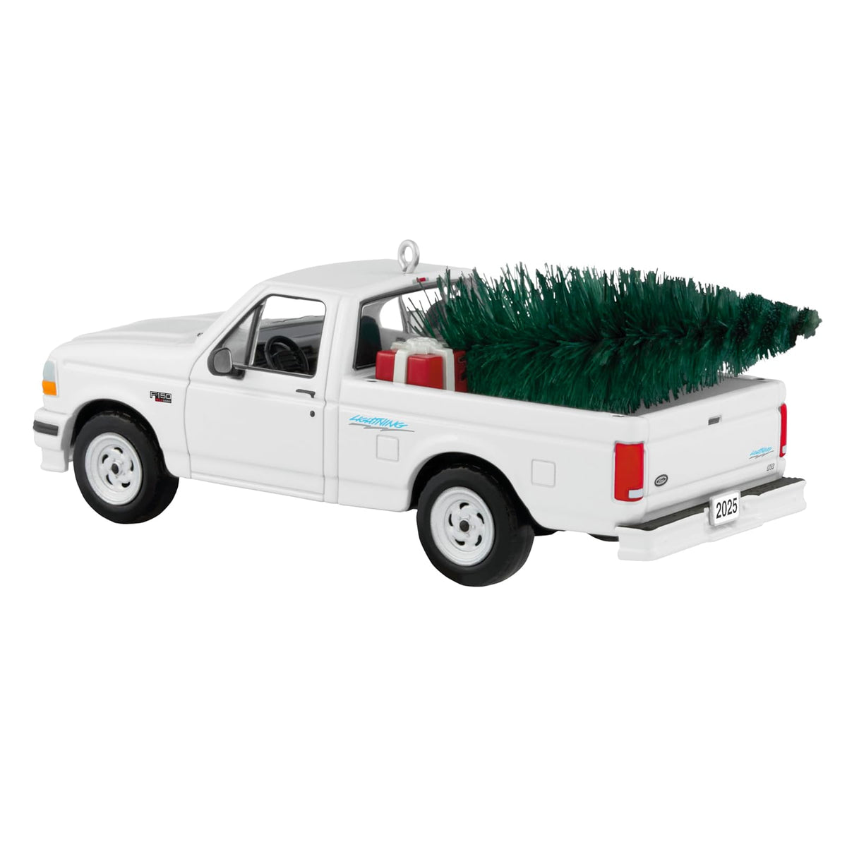 Hallmark - Adorno navideño de Recuerdo 2025, All-American Trucks 1995 Ford SVT Lightning 2025, Metal, Regalos para coleccionistas de automóviles