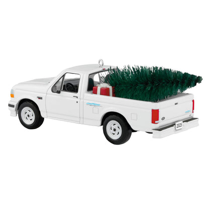 Hallmark - Adorno navideño de Recuerdo 2025, All-American Trucks 1995 Ford SVT Lightning 2025, Metal, Regalos para coleccionistas de automóviles