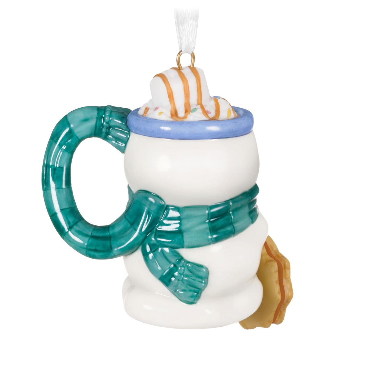 Hallmark - Adorno navideño de Recuerdo 2025, Taza de Porcelana, Regalos para los Amantes de la Navidad