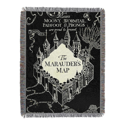 Northwest Harry Potter - Manta Tejida para decoración del hogar, diseño Moderno, Regalo único, 48 x 60 Pulgadas, Mapa Nocturno