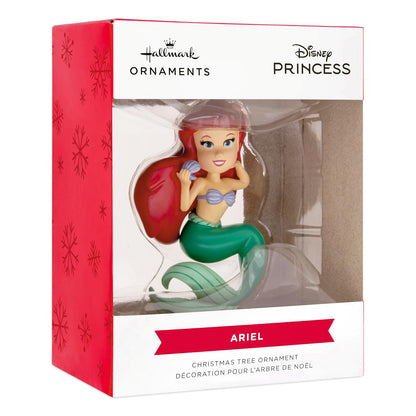 Hallmark Disney Princess Ariel - Adorno de Navidad estilizado, Regalos para Fans de Disney