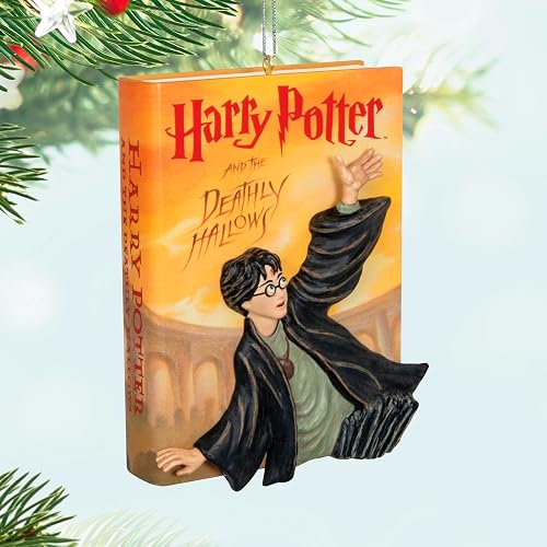 Hallmark - Adorno navideño de Recuerdo 2024, Harry Potter y Las Reliquias de la Muerte, Regalos para Fans de Harry Potter