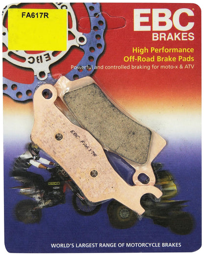 EBC Brakes FA617R R R Series Pastilla de freno de disco sinterizada, color rojo, talla única