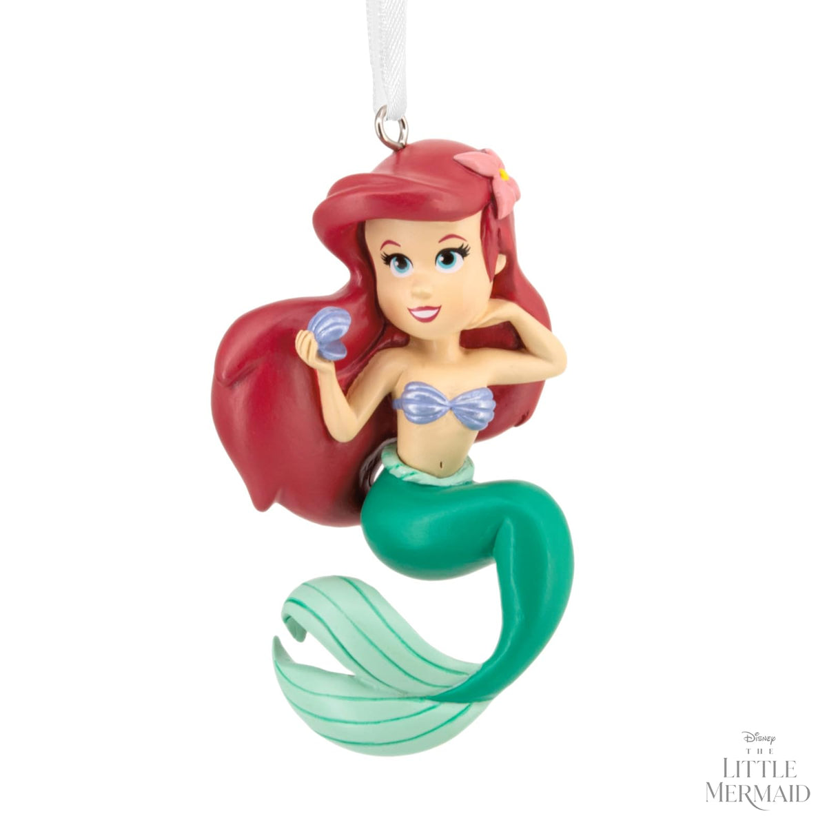 Hallmark Disney Princess Ariel - Adorno de Navidad estilizado, Regalos para Fans de Disney