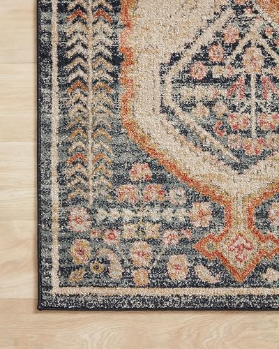 Loloi II Jocelyn Collection JOC-05 Navy/Multi 4'-0" x 6'-0" Accent Rug