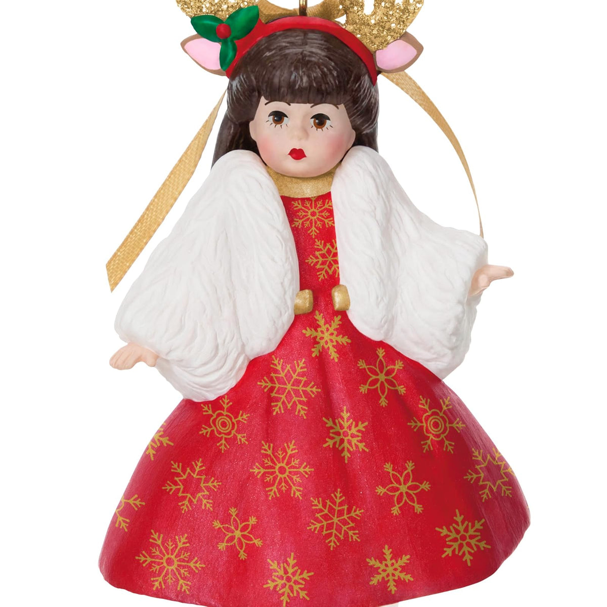 Hallmark - Adorno navideño de Recuerdo 2025, Madame Alexander Deer Santa, Regalos para Ella