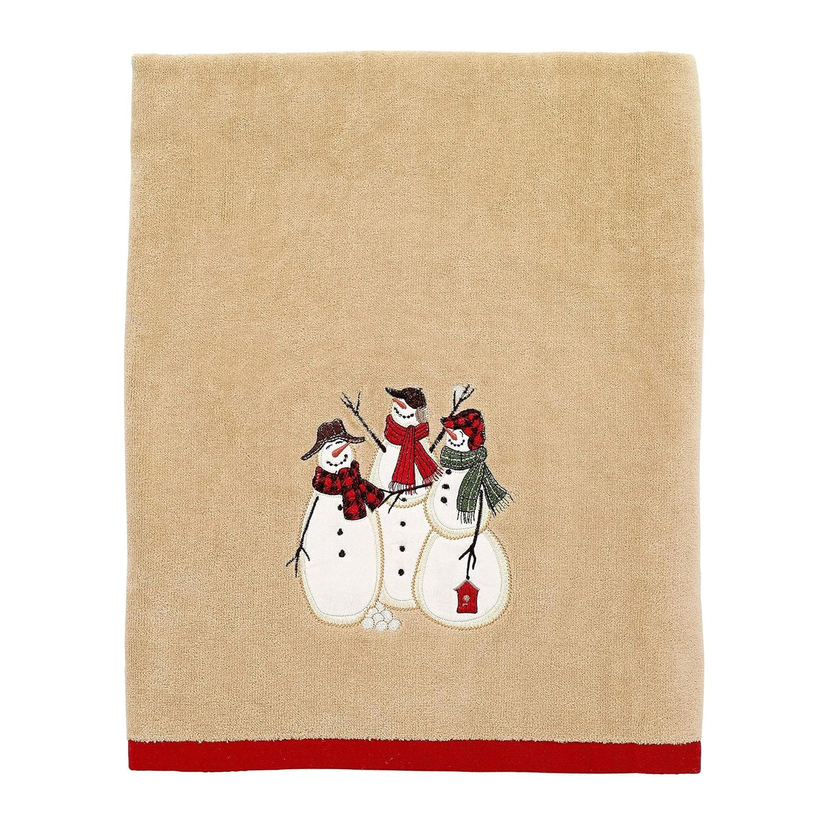 Avanti Linens - Toalla de baño, Toalla de algodón Suave y Absorbente (colección Snowmen Gathering Collection)