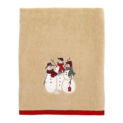 Avanti Linens - Toalla de baño, Toalla de algodón Suave y Absorbente (colección Snowmen Gathering Collection)