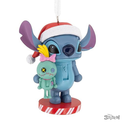 Hallmark Disney Stitch Cascanueces Adorno de Navidad, Regalos para Fans de Disney