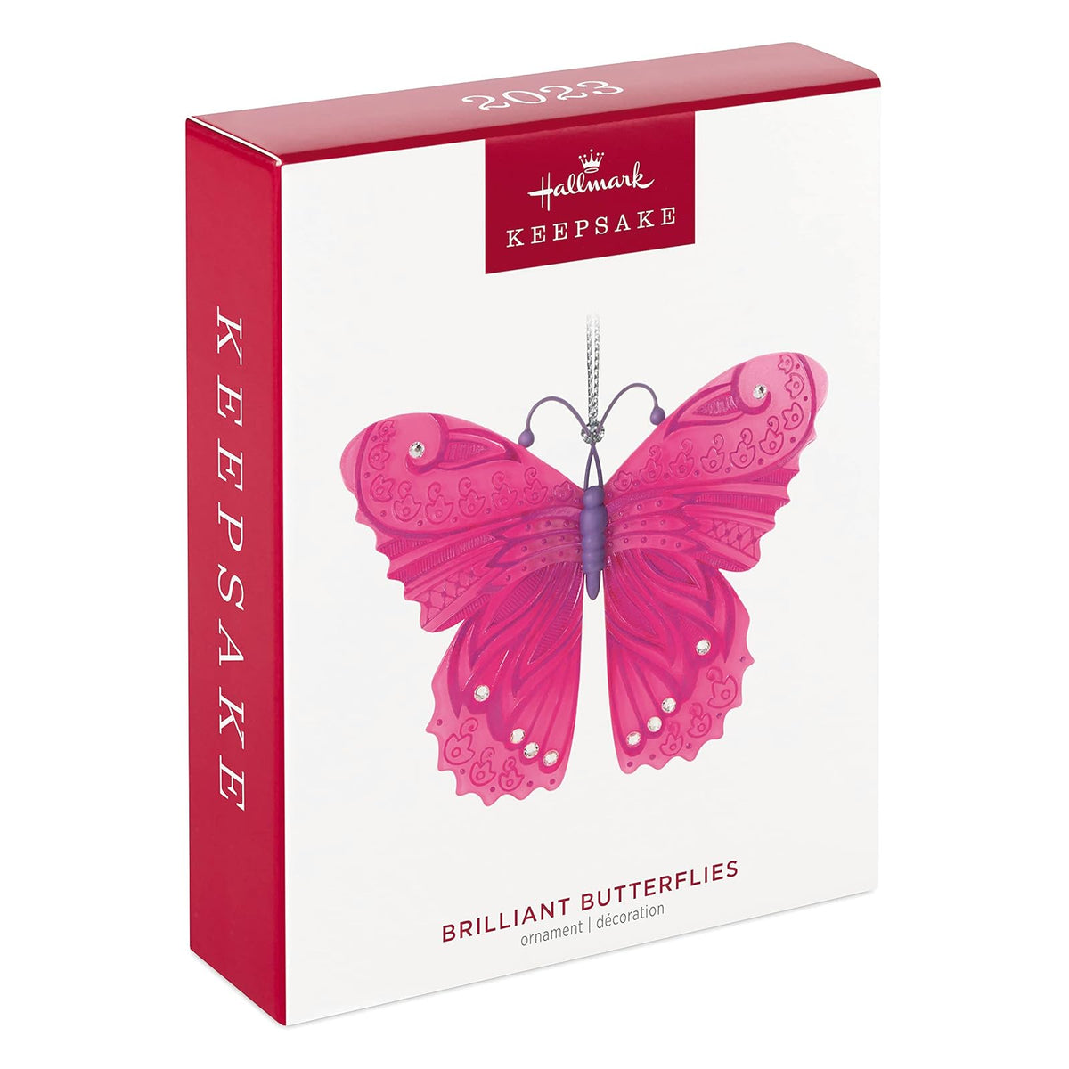 Hallmark - Adorno navideño de Recuerdo 2023, Mariposas , Regalo para Ella