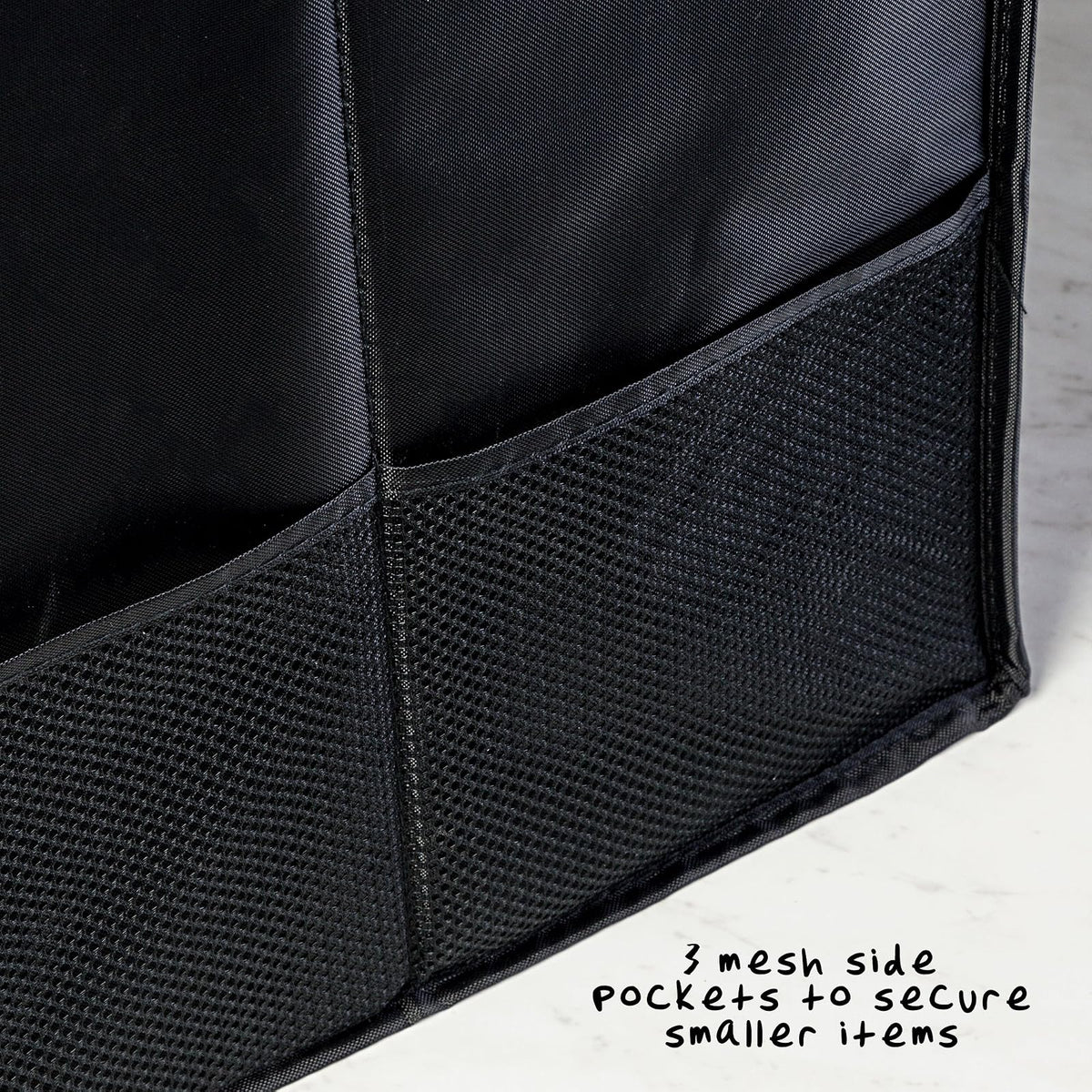 Honey-Can-Do organizador plegable para maletero de automóvil, color negro