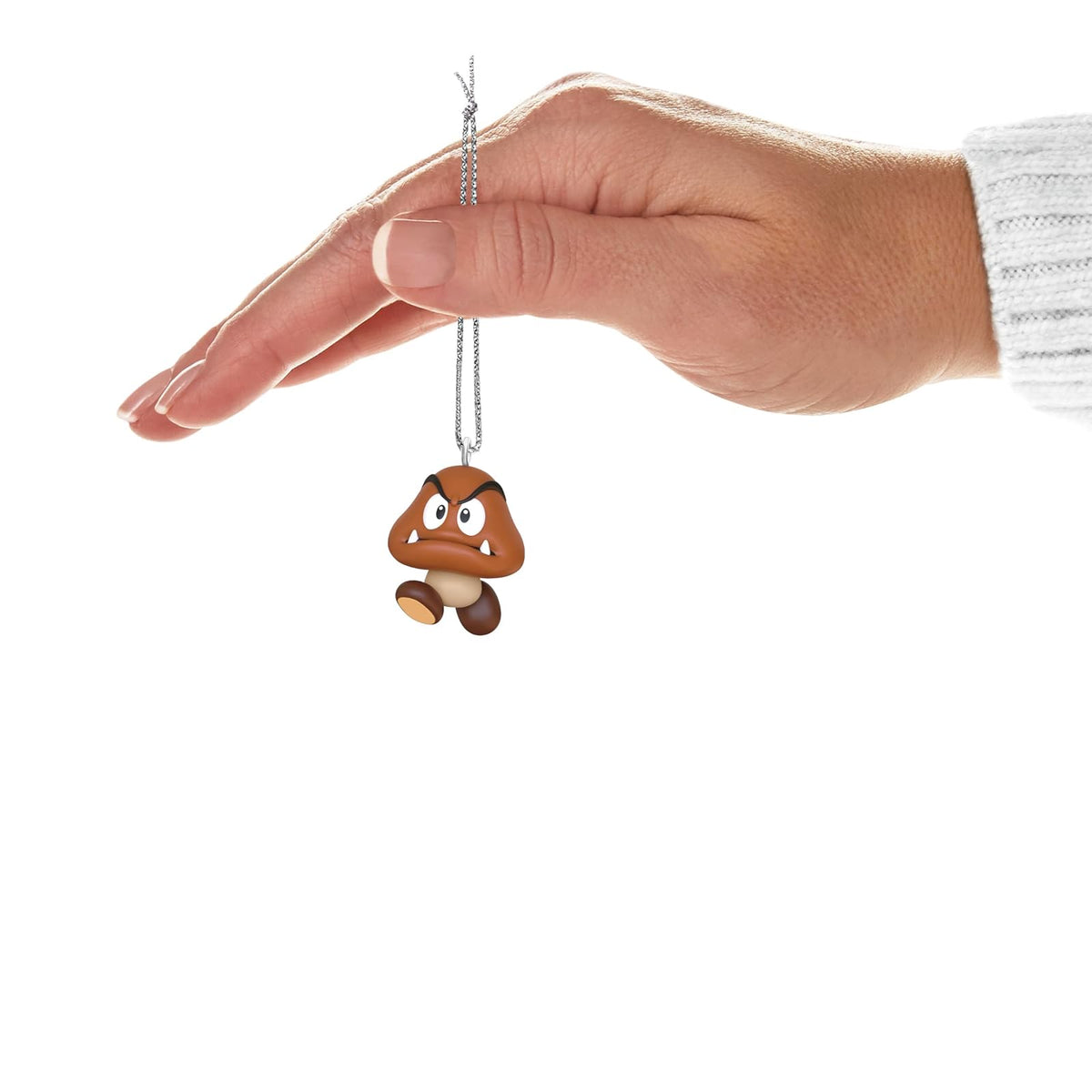 Hallmark - Mini Adorno de Navidad de 2,5 cm 2025, Nintendo Super Mario Goomba, Regalos para Jugadores