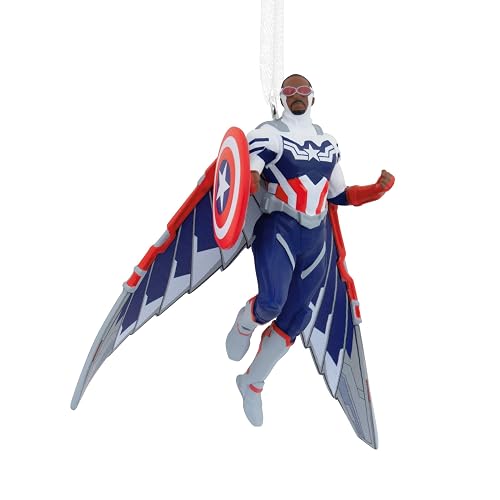 Hallmark Marvel Avengers Capitán América Sam Wilson - Adorno navideño (0003HCM0856)