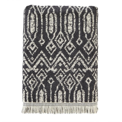 SKL Home Nador - Toalla de baño Jacquard Color Negro