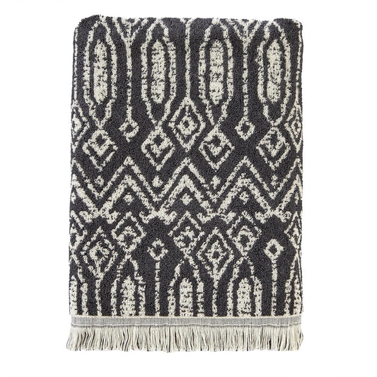 SKL Home Nador - Toalla de baño Jacquard Color Negro