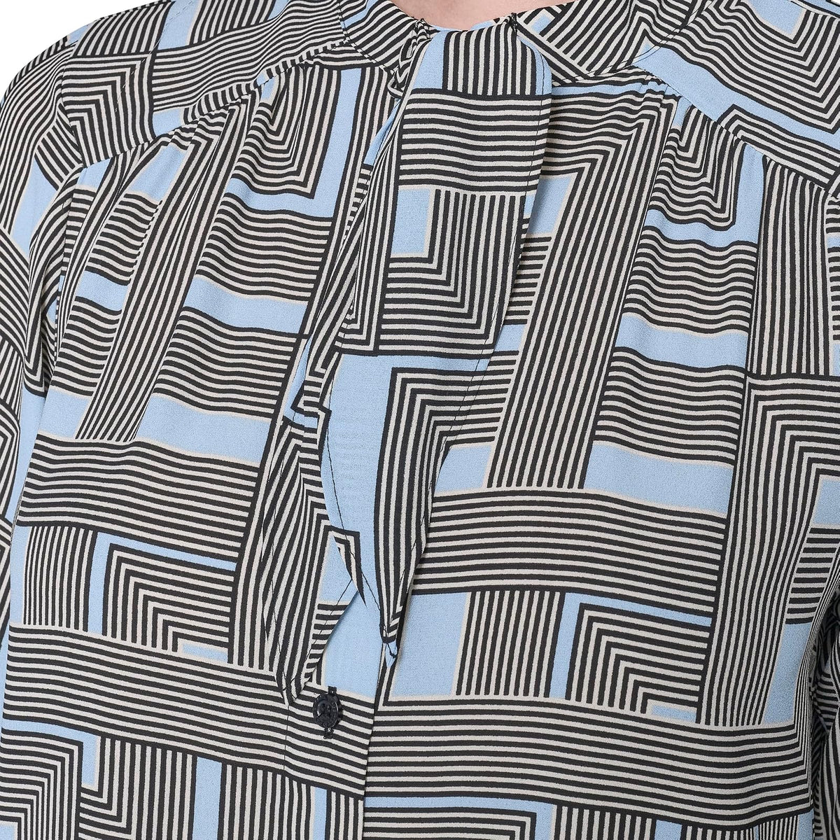 Karl Lagerfeld - Blusa de Manga Larga para Mujer