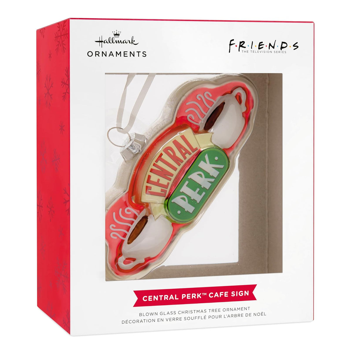 Hallmark Friends Central Perk - Letrero de Navidad, Vidrio soplado