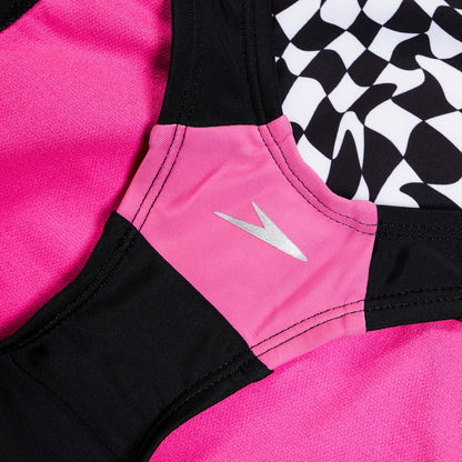 Speedo - Traje de baño de una Pieza con Correa Gruesa para niña, Estampado