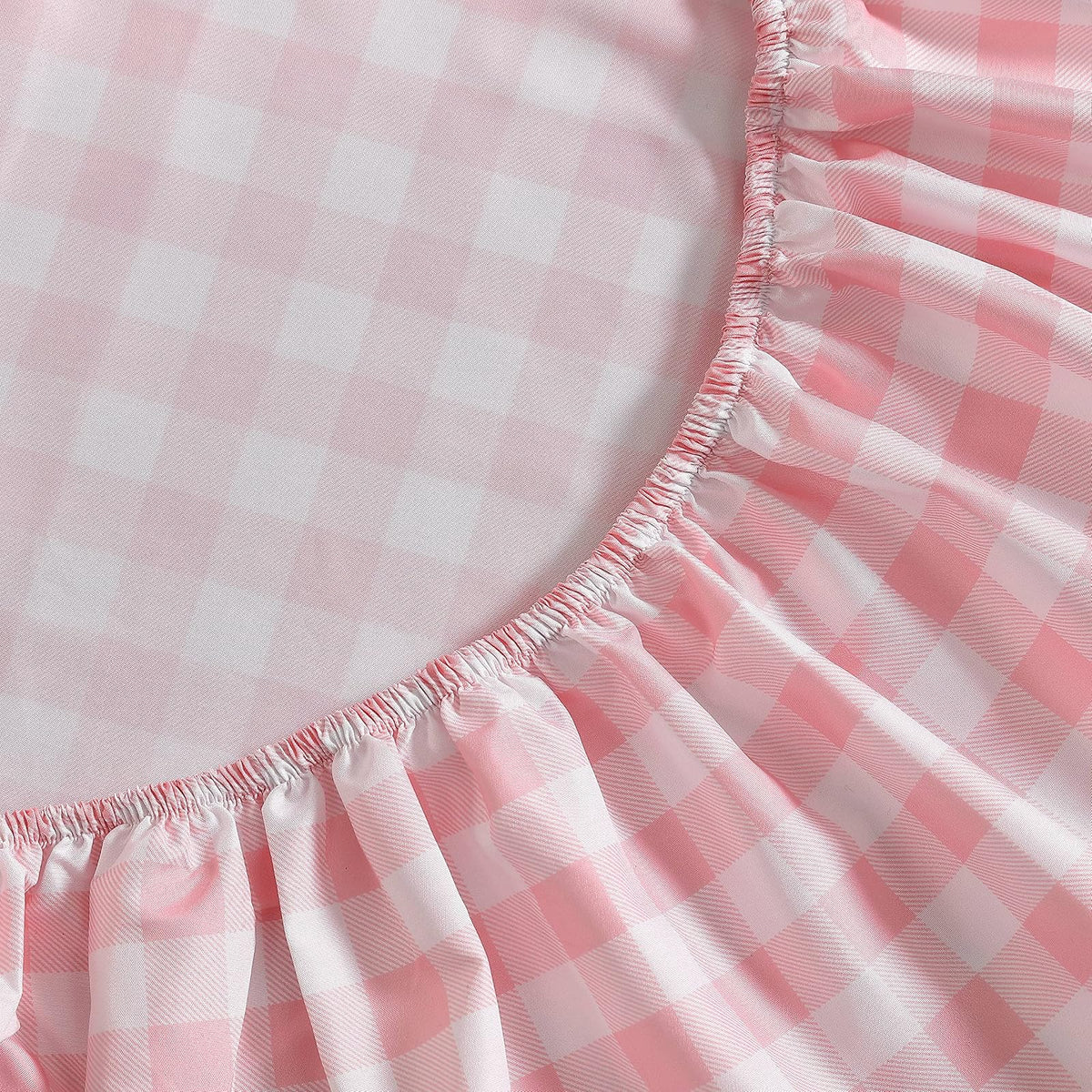 Eddie Bauer - Sábanas Individuales XL, Resistente a Las Manchas con Fundas a Juego, súper Suaves, Ideales Esenciales para habitación Rosa (Amapola a Cuadros, Color Rosa, tamaño Individual XL)