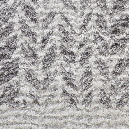 SKL Home by Saturday Knight Ltd. Toalla de Mano de Hojas envejecidas, Gris, 16 x 26 Pulgadas, 2 Unidades (Paquete de 1)