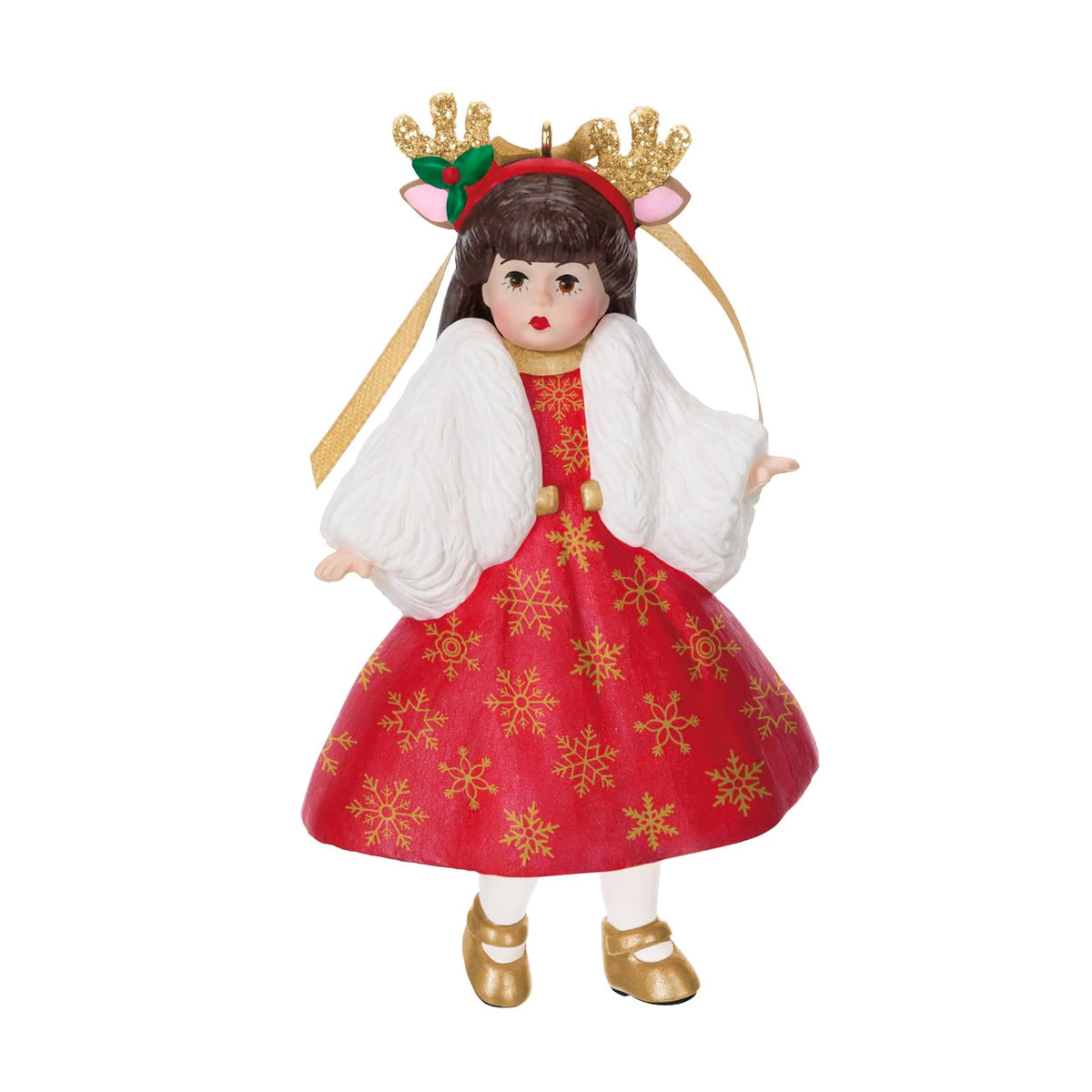 Hallmark - Adorno navideño de Recuerdo 2025, Madame Alexander Deer Santa, Regalos para Ella