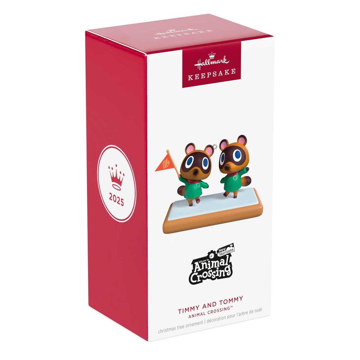 Hallmark - Adorno navideño de Recuerdo 2025, Nintendo Animal Crossing Timmy and Tommy, Regalos para Jugadores