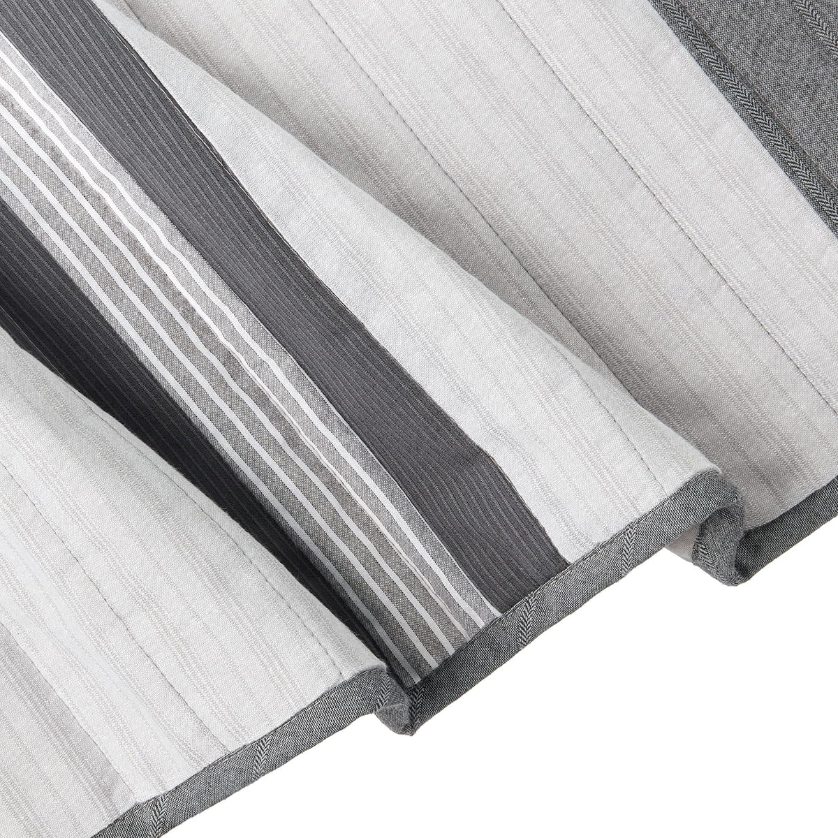 Nautica Colección Vessey | Colcha 100% algodón Reversible y Ligera, prelavada para Mayor Comodidad, fácil Cuidado, Lavable a máquina, King, Gris