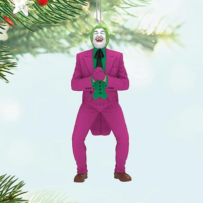 Hallmark - Adorno navideño de Recuerdo 2025, Batman The Classic TV Series The Joker, Regalos para Fans de DC Comics