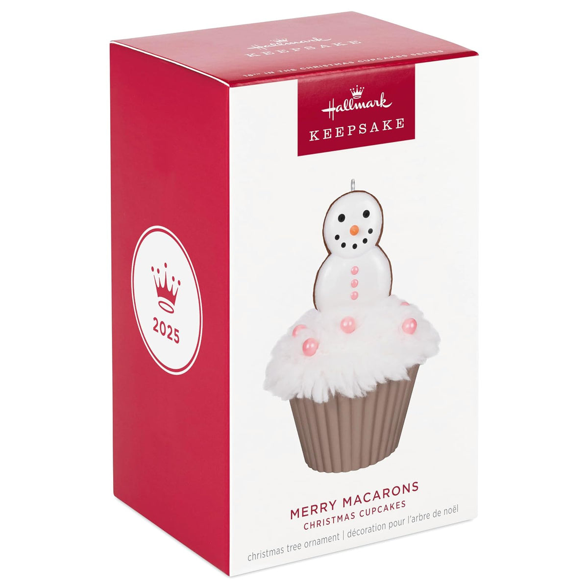 Hallmark - Adorno navideño de Recuerdo 2025, Magdalenas de Navidad, Macarons de Feliz Regalo de Comida