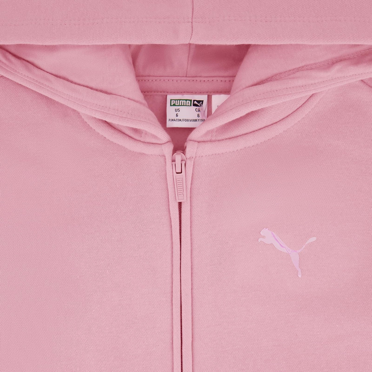 Puma Sudadera con Capucha con Cierre y Logotipo Core Sudadera con capuchaNiñas