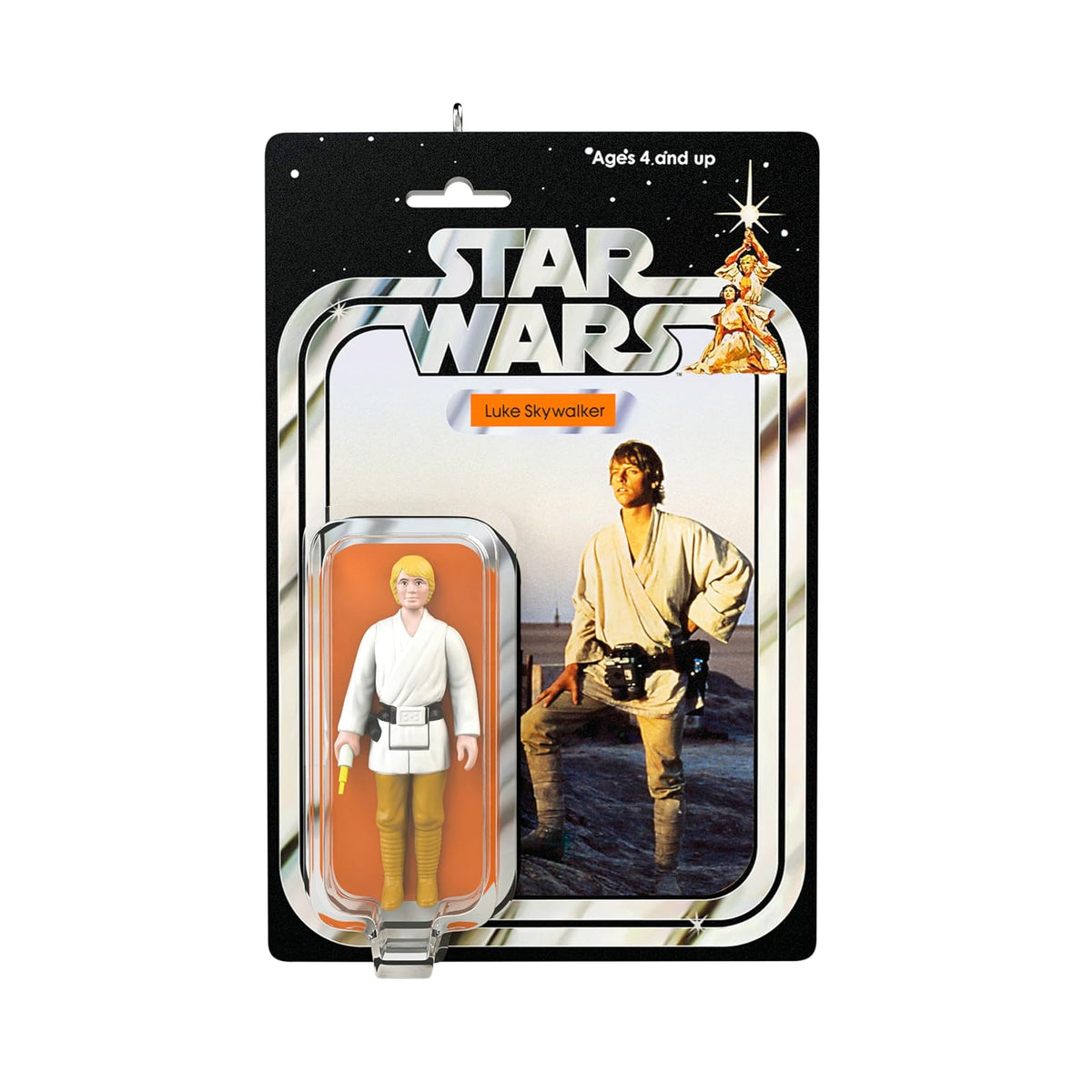 Hallmark - Adorno navideño de Recuerdo 2025, Figura clásico de Star Wars Luke Skywalker, Regalos para Fans de Star Wars