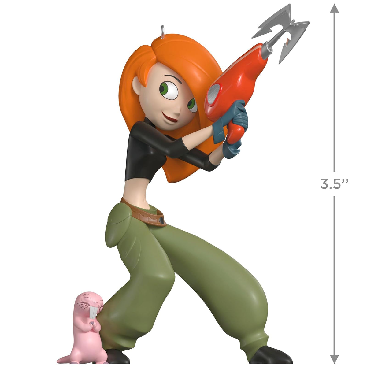 Hallmark - Adorno navideño de Recuerdo 2025, Disney Kim Possible y Rufus, Regalos para Fans de Disney