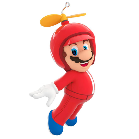 Hallmark - Adorno navideño de Recuerdo 2024, Nintendo Super Mario Alimentado con Propeller, Regalos para Jugadores