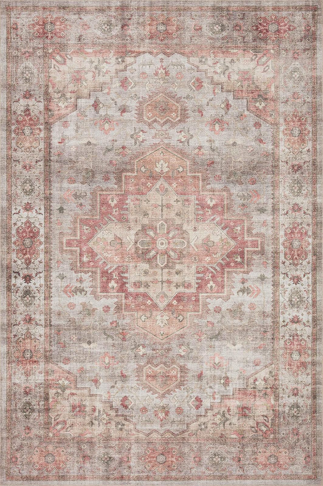 Loloi Rugs Tapete Decorativo Colección Heidi - 9' x 6' (Rectangular) - Dove - Spice