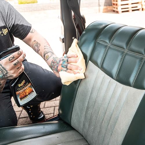 Meguiar's Gold Class Limpiador de Asientos de Cuero y Vinilo para Automóvil G18516, 473 g, Negro, Paquete de 1