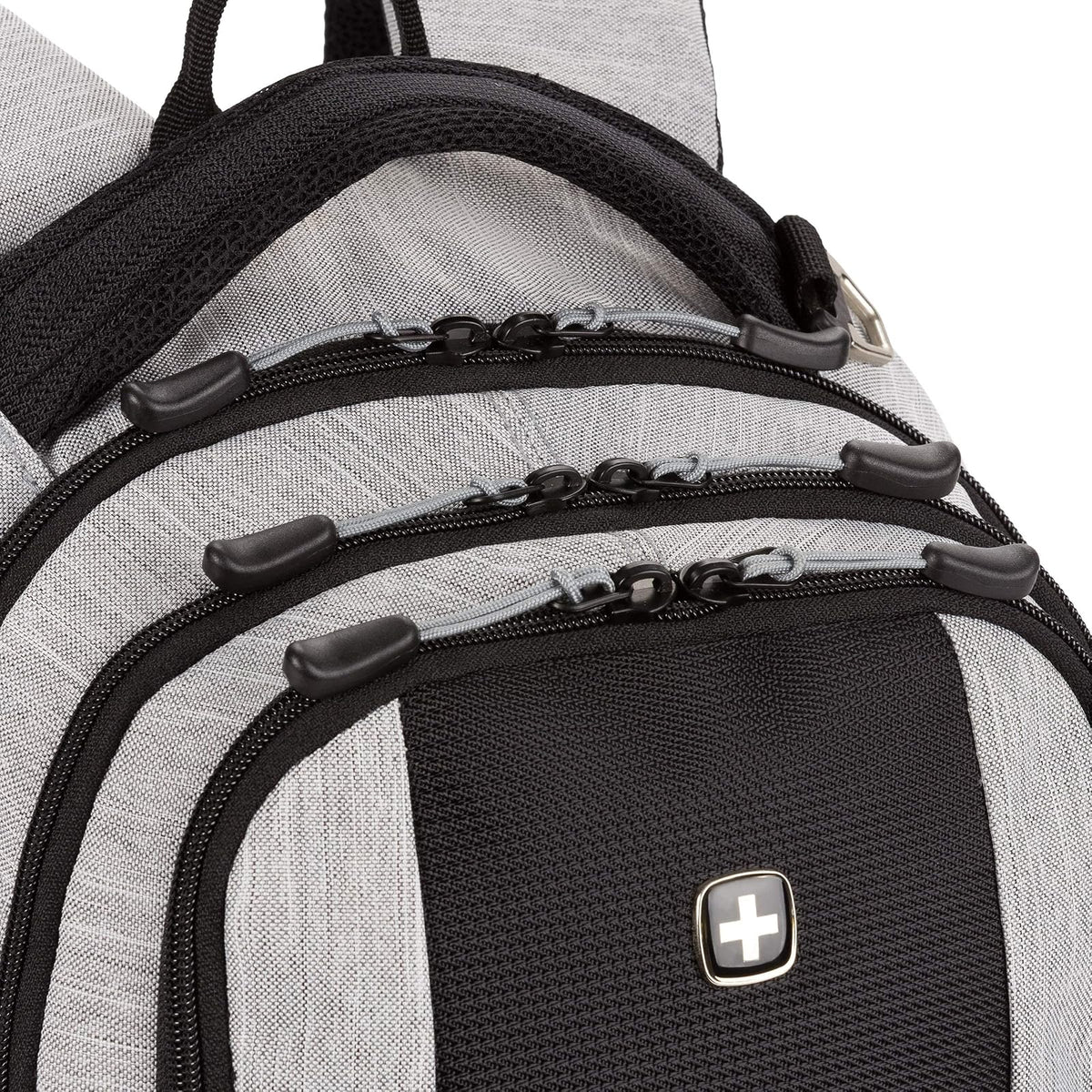 SwissGear Cecil Mochila, Computadora portÃƒ¡til, Heather Gray, Backpack Only