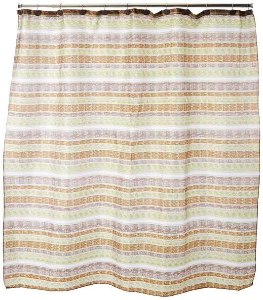 Art & Home Cortina para baño 100% Poliéster HB-5773, 180 x 180 cm