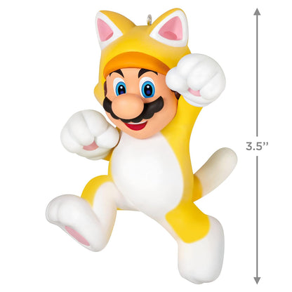Hallmark - Adorno navideño de Recuerdo 2023, Nintendo Super Mario Powered Up con Mario Cat, Regalos para Jugadores