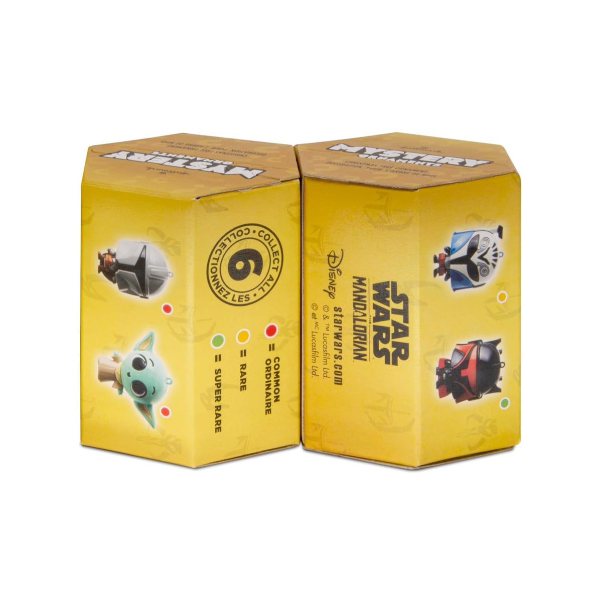 Hallmark Star Wars: The Mandalorian Series 5 Adornos de Navidad misteriosos, irrompibles, Juego de 2, Regalos para los fanáticos de Star Wars