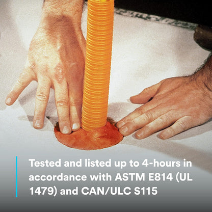 3M Fire Barrier Moldable Putty Stix MP+, 1.45 in x 6 in | Una parte, reintroducible, intumescente