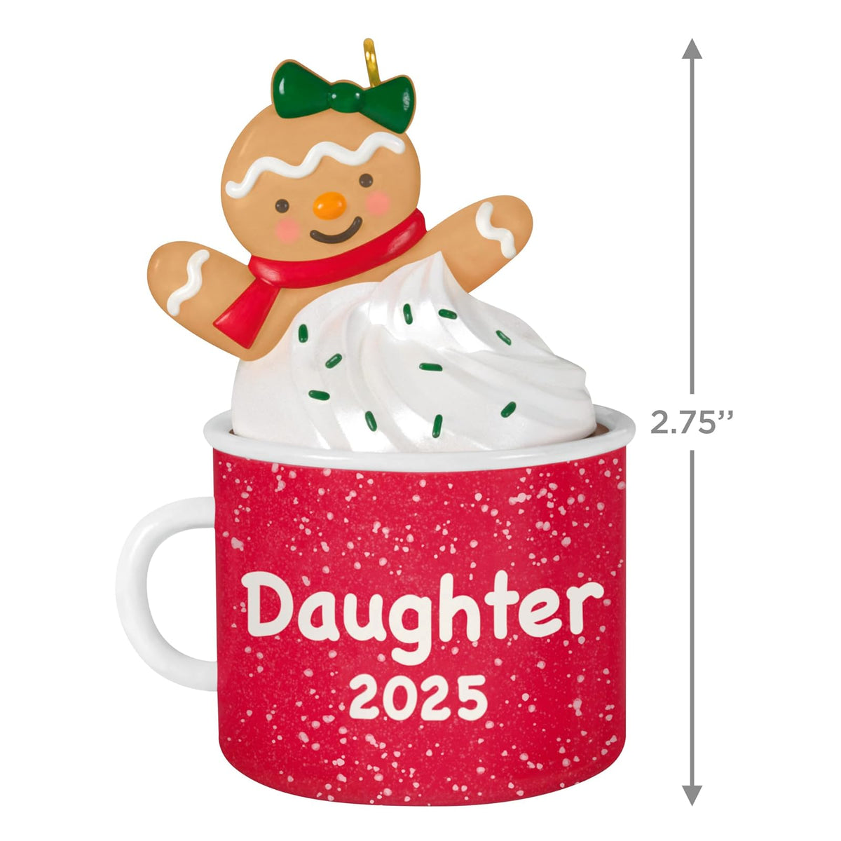 Hallmark - Adorno de Navidad 2025 para Hija de Pan de Jengibre en Taza 2025