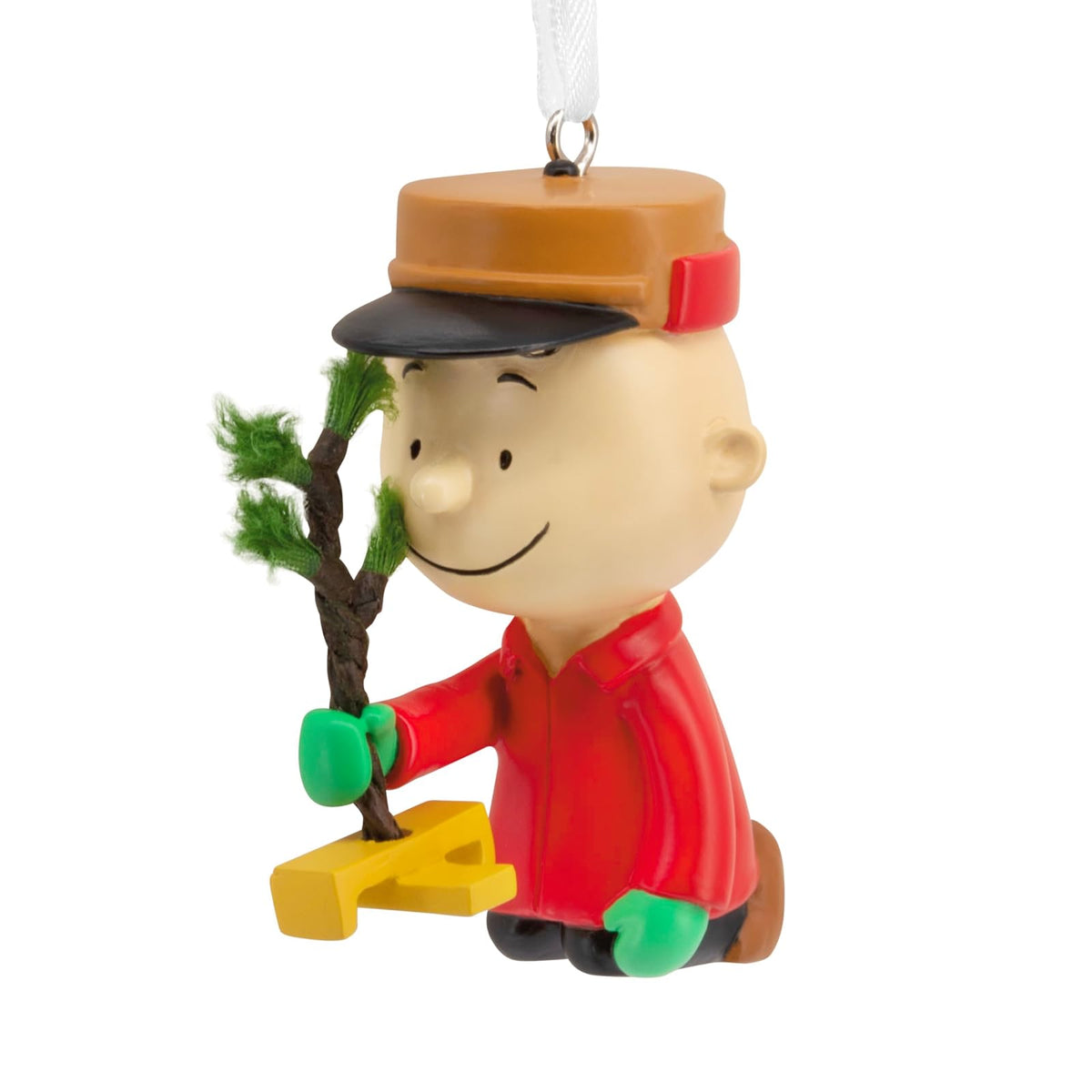 Hallmark Peanuts Charlie Brown con Adorno navideño de árbol, Regalos para Fans de los Cacahuetes