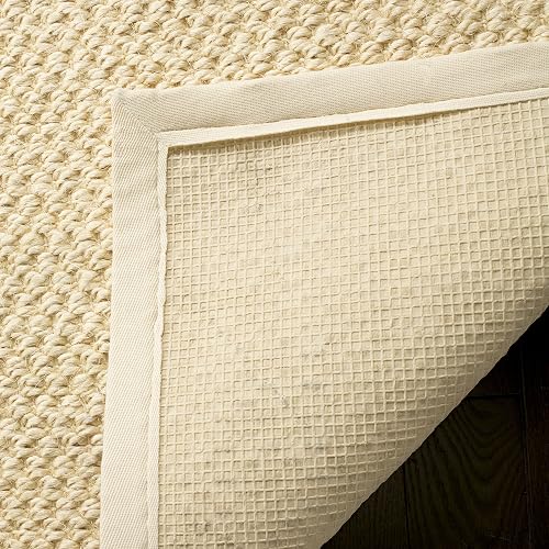Safavieh, Alfombra Sisal Natural Fiber Collection, NF525A-2, Crema, 60.96 cm x 91.44 cm