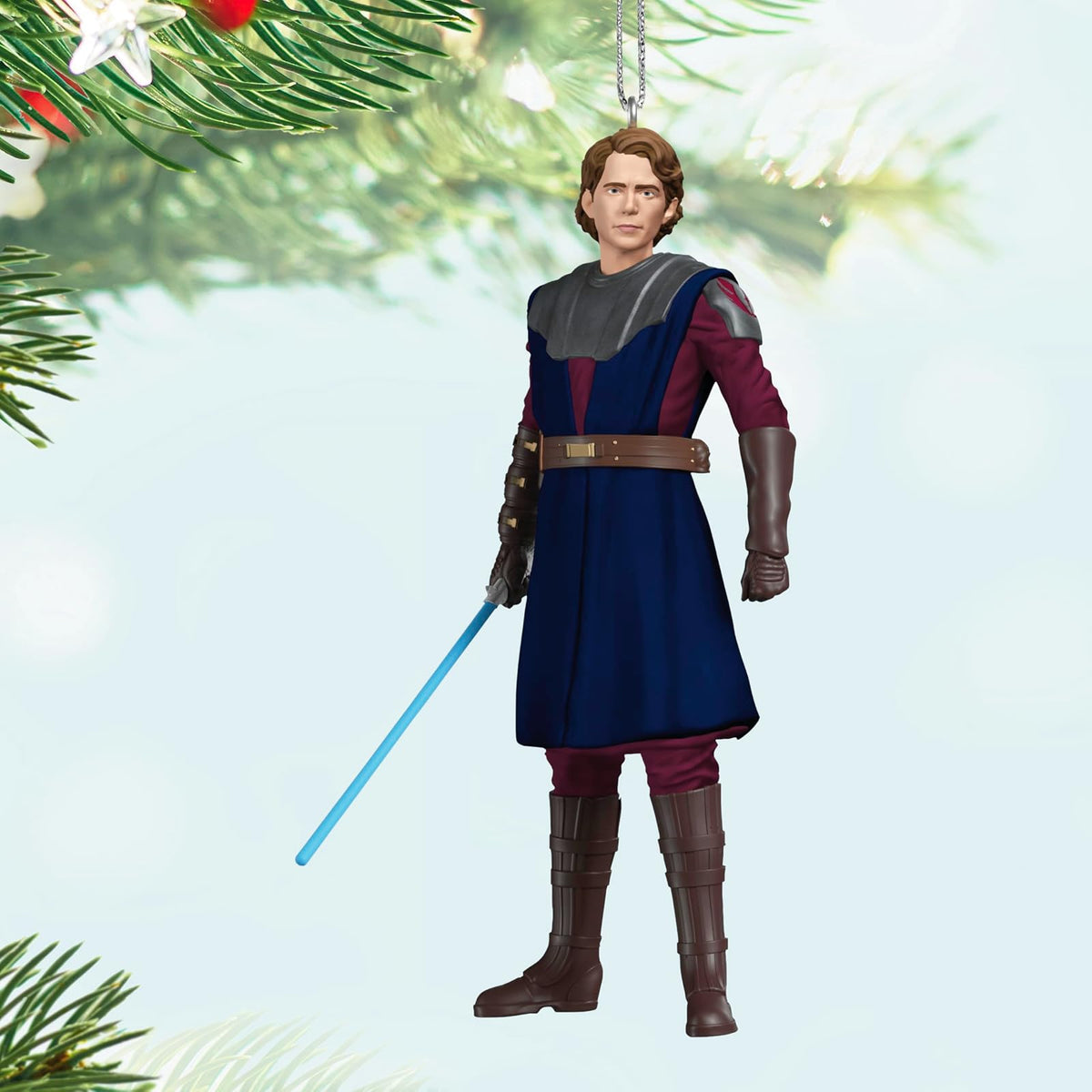 Hallmark - Adorno navideño de Recuerdo 2025, Star Wars: Ahsoka Jedi General Anakin Skywalker, Regalos para Fans de Star Wars