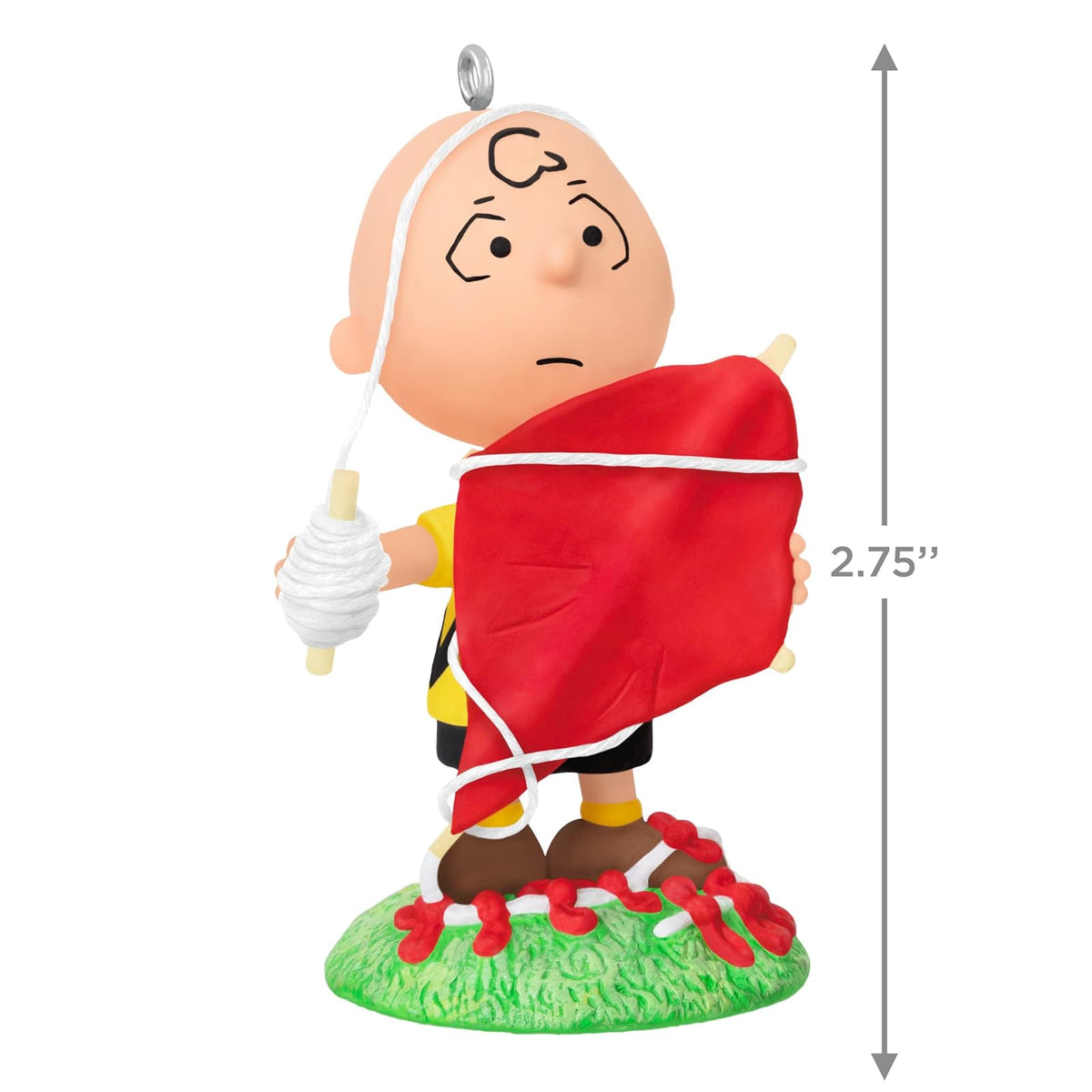 Hallmark - Adorno navideño de Recuerdo 2025, The Peanuts Gang 75 Aniversario Good Grief, Charlie Brown!, Regalos para fanáticos de los Cacahuetes