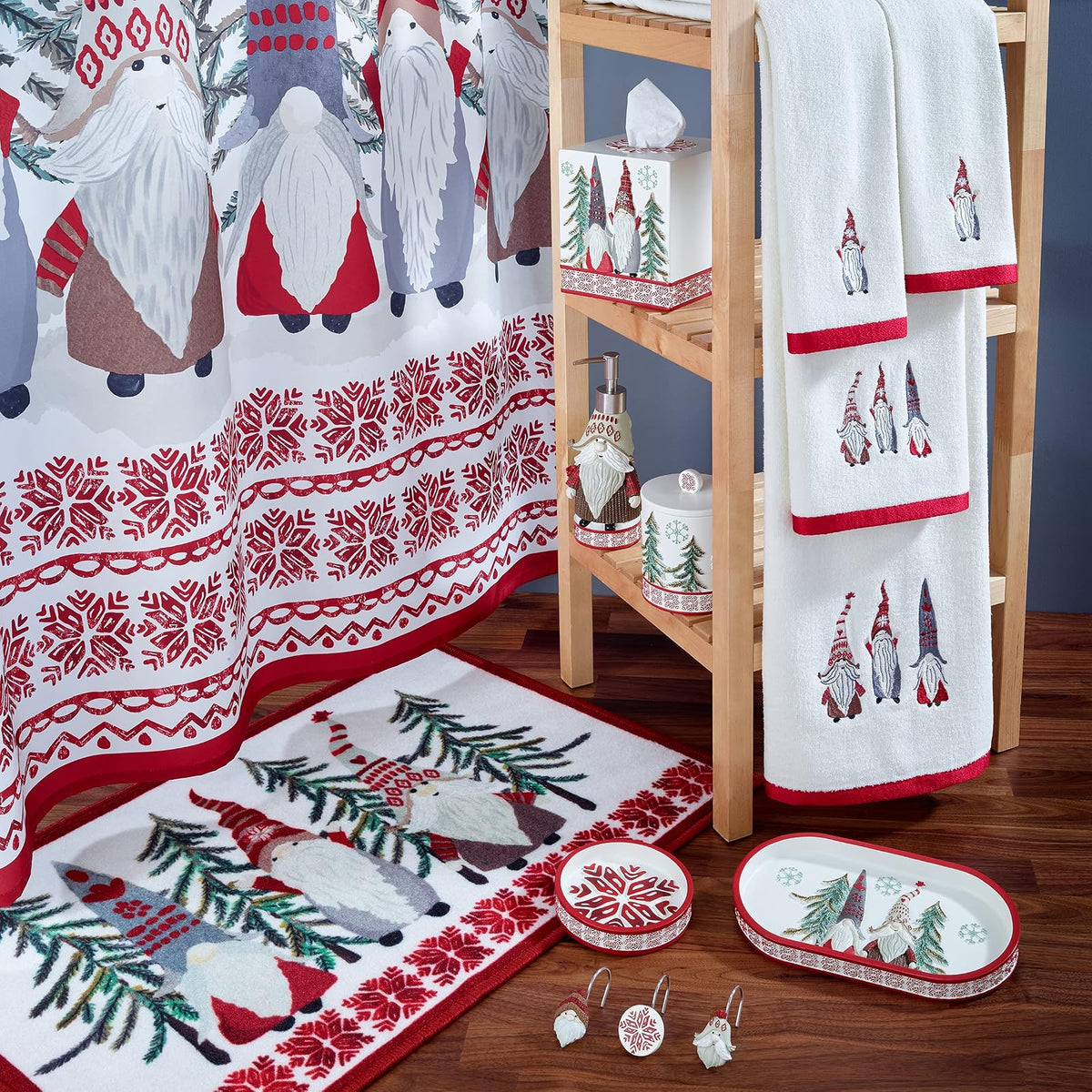 Avanti Linens - Bomba de loción, Esencial de baño de Resina, decoración de Navidad Ideal (colección de gnomos de Navidad)